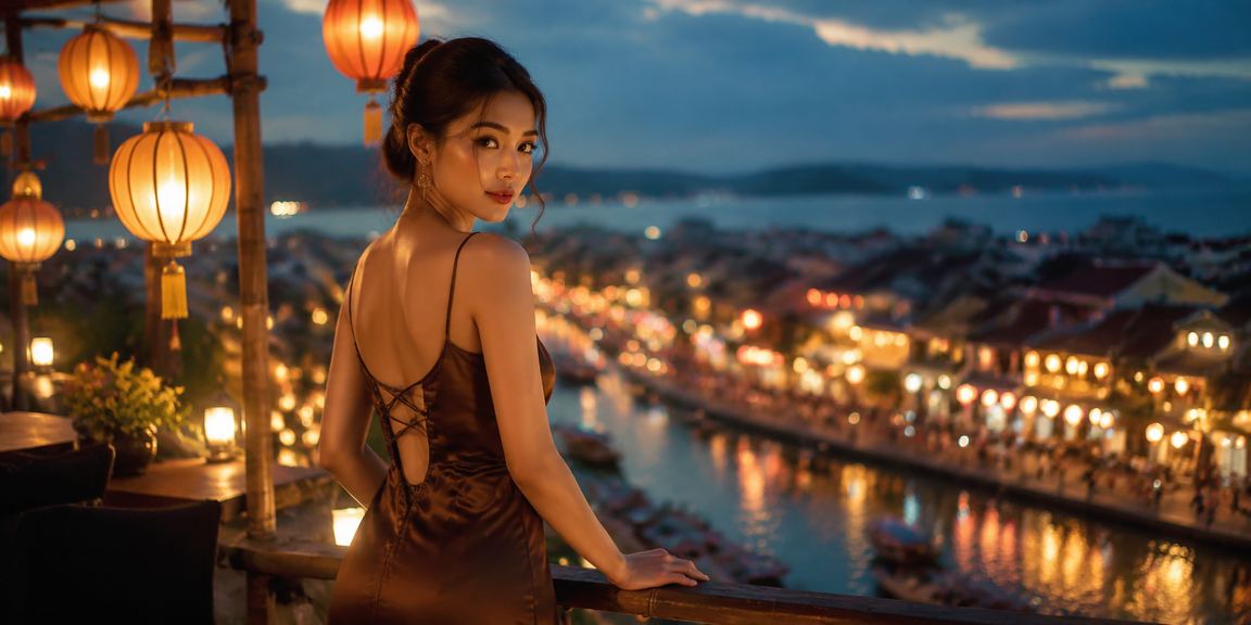 Người chơi thư giãn bên tách cà phê tại Hội An trong không gian casino giải trí